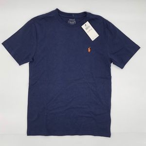 Boys youth medium 10-12 shirt sleeve navy shirt